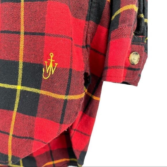 𝅺JW Anderson x Uniqlo Red Plaid Tunic Shirt Size XS - Picture 4 of 7